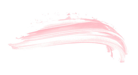 Pink brush strokes on transparent background.