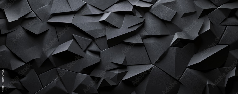 Poster abstract dark geometric background with sharp edges.