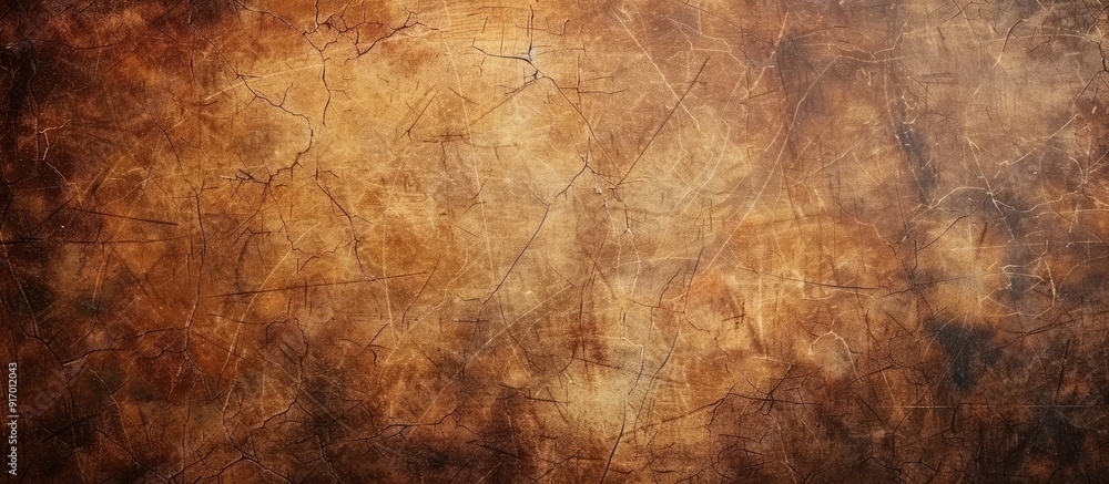 Poster vintage grunge background with a rough old texture resembling dry cowhide suitable for a drum featur