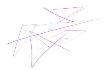 Purple pencil lines on transparent background.