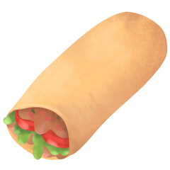 burritos filled with meat, cheese and vegetables