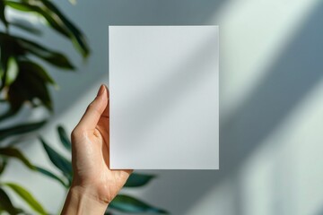 Blank paper mockup on isolated background created with generative ai