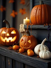 halloween pumpkin and pumpkins