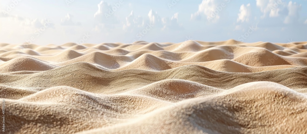 Poster sand against clear backdrop with copy space image