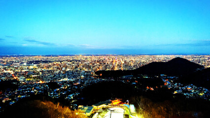 札幌　大倉山から見える夜景　北海道