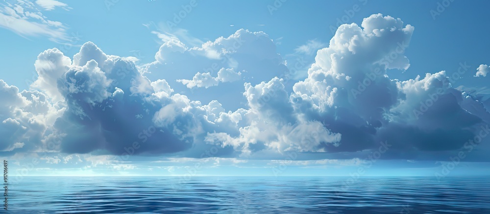 Aufkleber During the rainy season the sky is often filled with rainclouds or nimbus creating a gloomy atmosphere and providing a perfect backdrop for a copy space image