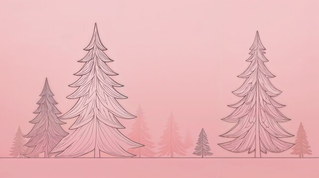 pink christmas tree 