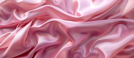 Obraz premium Horizontal image of a pink fabric texture providing copy space image