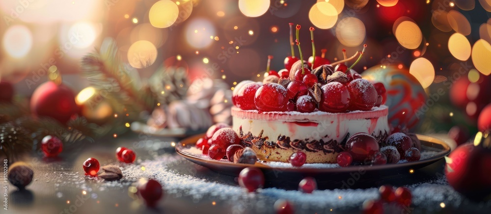 Poster celebrate the start of a new year with a delectable dessert in a festive setting add some sweetness 