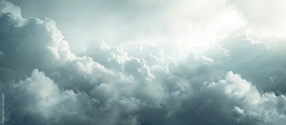 Leinwandbilder blurred clouds against a gray or dark sky before rainfall with space for additional images
