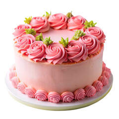 Soft Pink birthday cake