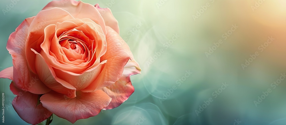 Aufkleber here is a picture featuring a stunning rose with ample copy space image available