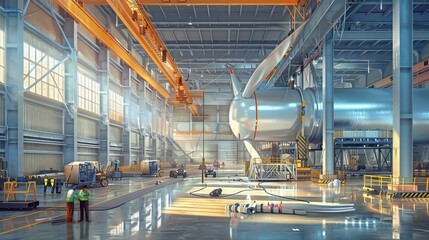 Naklejka premium Industrial Infrastructure: Complex Pipe Systems