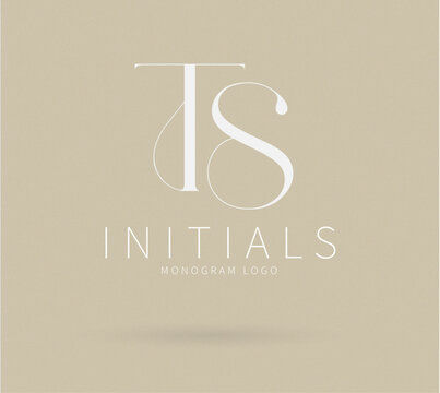 TS Initial Letter Brand Logo, TS brand logo, TS monogram wedding logo, abstract logo design	