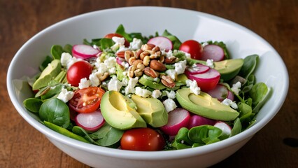 Vibrant Salad Bowl: Fresh, Colorful, and Nutritious
