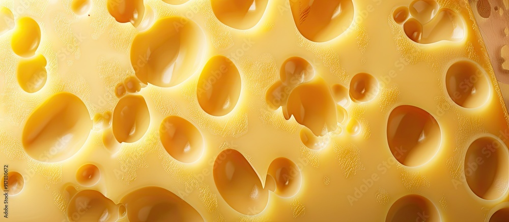 Aufkleber Cheddar cheese displayed with a blank space around for any additional image content