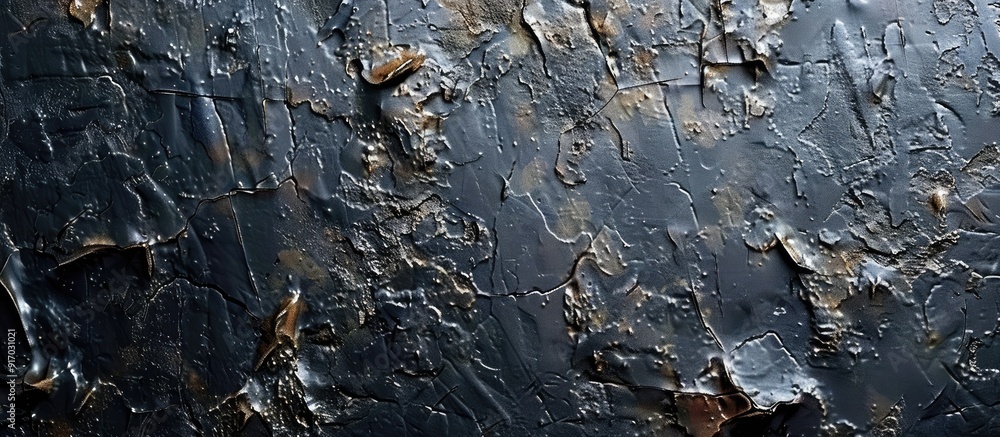 Aufkleber Texture of metal with visible scratches and cracks suitable for copy space image