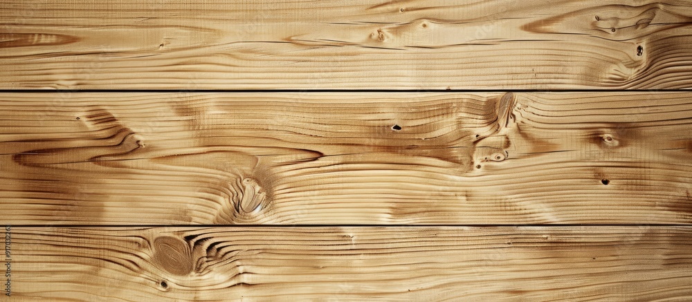 Poster light wooden background with a natural pattern on beige wood texture enhances a copy space image