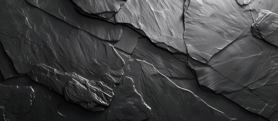 Slate background in dark grey color provides a rich texture for your copy space image