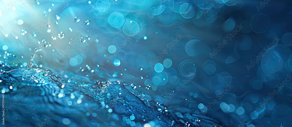 Aufkleber background with water splashes that includes copy space image
