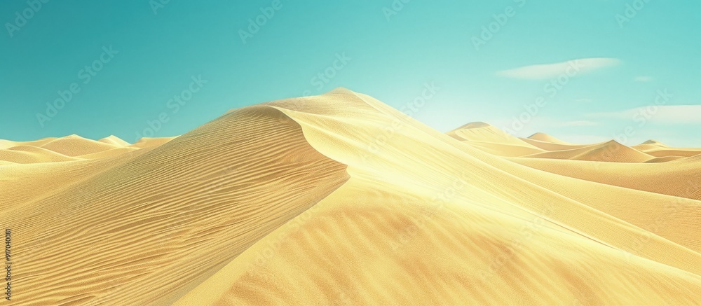 Aufkleber Desert sand s shape and texture are visible in the copy space image