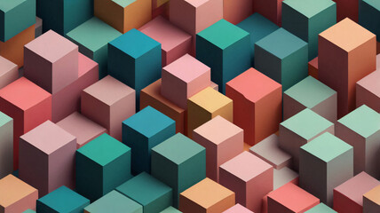 Obraz premium abstract background with squares , AI Generated.