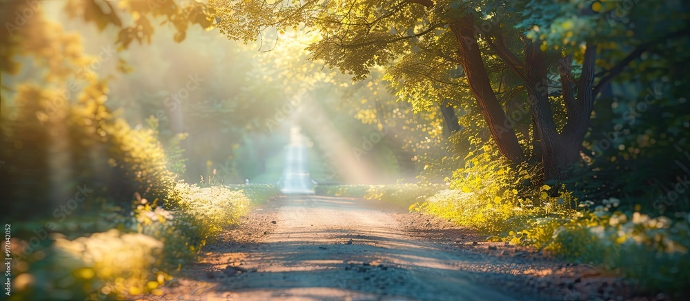 Aufkleber beautiful nature themed travel photo with a blurred background and empty copy space image