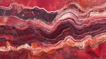 Fototapeta premium Rich red marble background with detailed granite stone patterns, creating a sophisticated design.