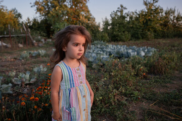 girl in a field
