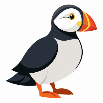 recommend clip art: Puffin isolated on white background, Puffin vector illustration, bird on a branch vector art, Puffin silhouette, bird vector icon, Puffin on a branch line art, eps