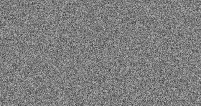 Black and white, static and tv background for no signal, connection and electrical problem. Lighting, television screen and noise pattern grain for broadcast fail, reception and transmission glitch