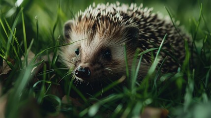 Fototapeta premium Hedgehog in the grass
