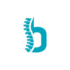 vector logo spine combined with letters with blue color and transparent background for business purposes and so on