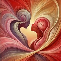abstract background with heart