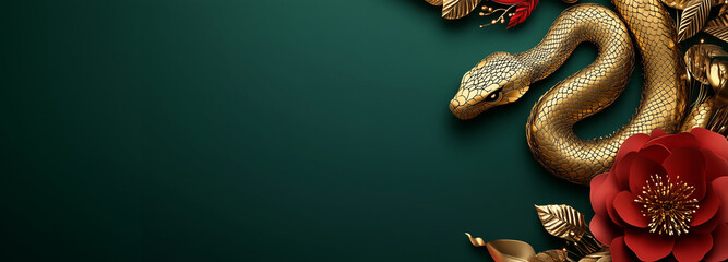 2025 chinese new year ,happy chinese new year 2025, 2025 chinese new year, year of the snake, modern flat geometric style chinese zodiac snake