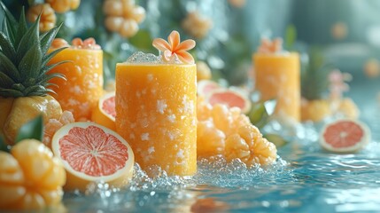 Vibrant Advertising Concept with Bold Typography