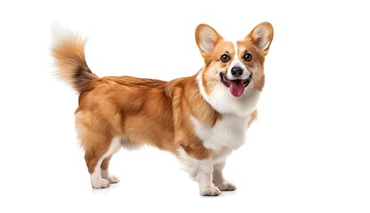 Cute Pembroke Welsh Corgi Dog Portrait