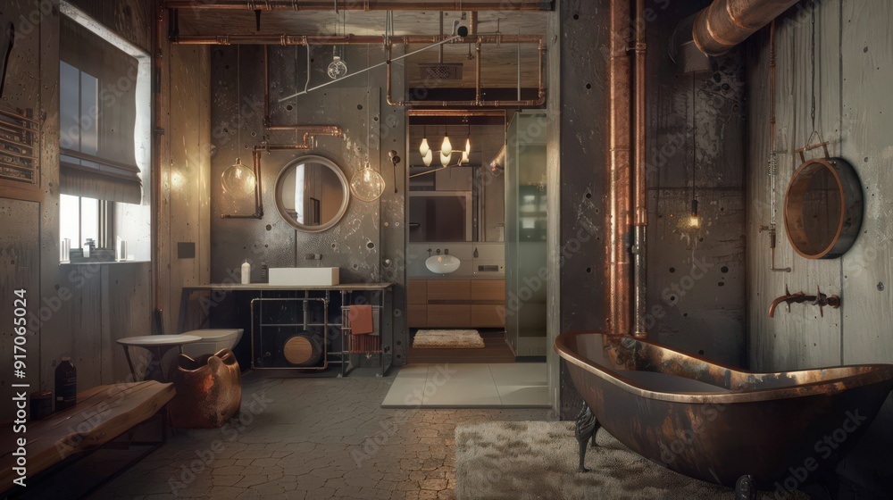 Poster the use of exposed pipes in design offers a practical solution for spaces where concealment isn't fe
