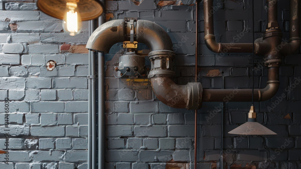 Poster the use of exposed pipes in design offers a practical solution for spaces where concealment isn't fe