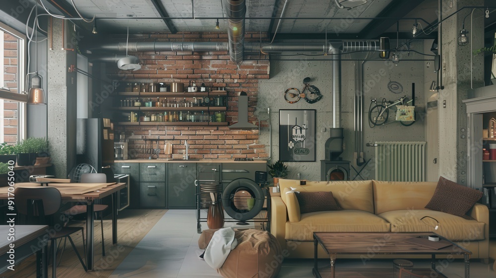 Poster the use of exposed pipes in design offers a practical solution for spaces where concealment isn't fe