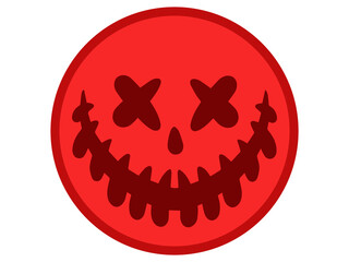 Halloween Day Scary Face Illustration