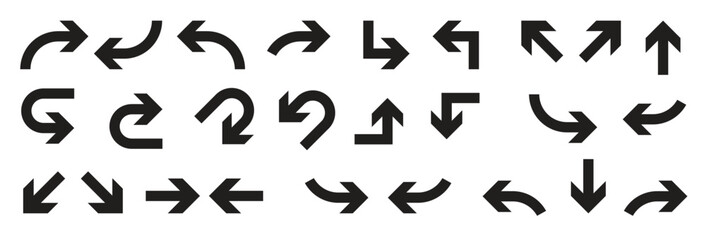 Set of infographic vector arrows