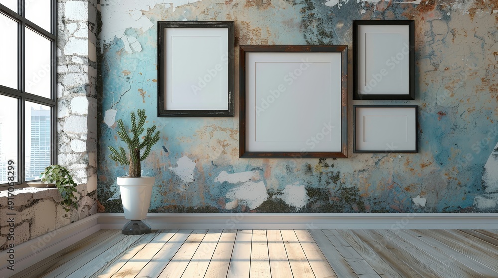 Aufkleber design a frame for a digital photo collage. what modern and versatile features make the frame suitab