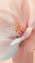 Macro shot of the tip of a flower