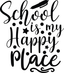 Back To School Typography SVG Vector Design