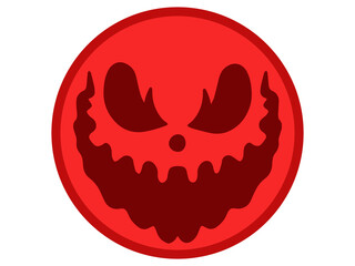 Halloween Day Spooky Face Illustration