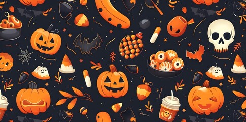 Spooky Jack-o'-lantern Creative Arts Concept