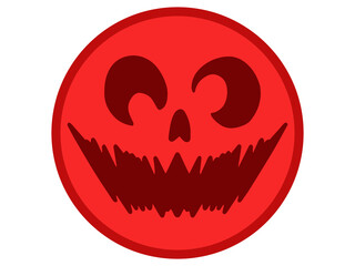 Halloween Day Scary Face Illustration