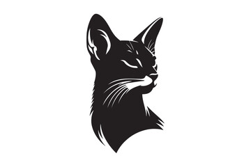 A black cat with a white background illustration vector that says the word.eps, A black cat with a white background illustration vector that says the word