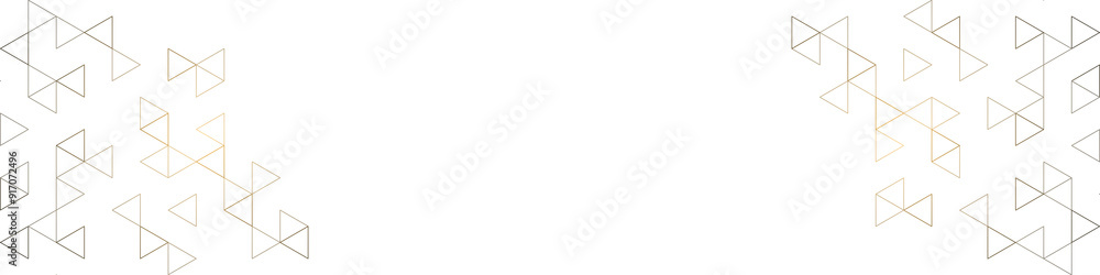 Poster graphic design element for web page or banner with a geometric pattern of triangle shapes
